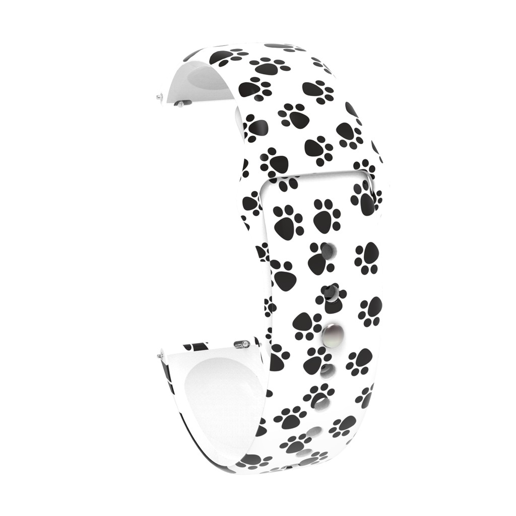 Dây đeo silicon mềm họa tiết rằn ri cho đồng hồ thông minh Ticwatch E 2