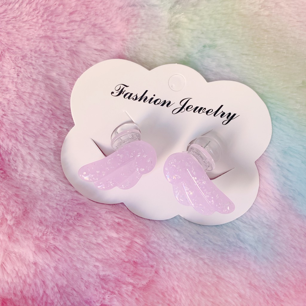 Kẹp Tóc Tự Làm Hình Đôi Cánh Mềm Nhỏ Dễ Thương Cho Bé Gái y2k