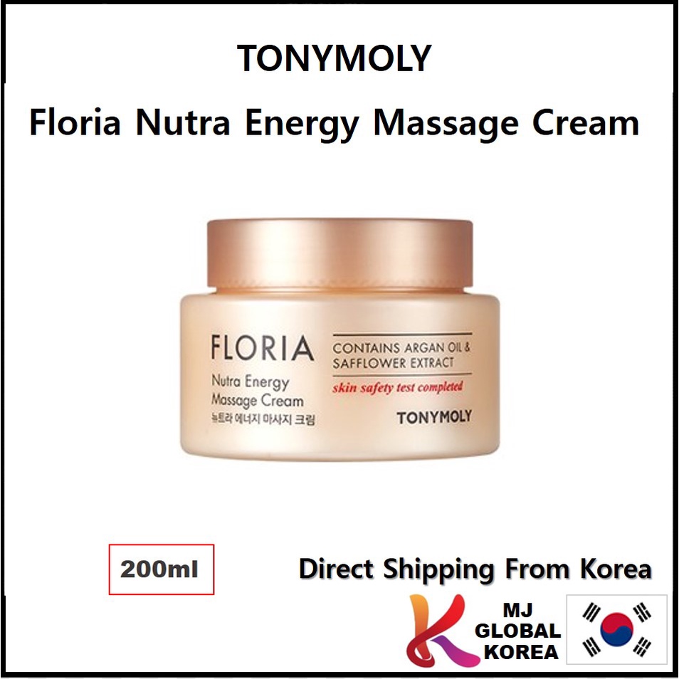 TONYMOLY Kem Massage Năng Lượng Floria Nutra 200Ml