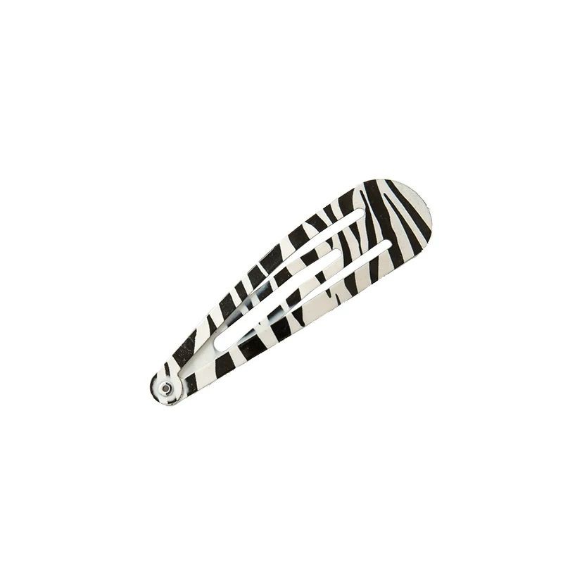 European and American style wild girl BB clip retro zebra pattern hairpin bangs clip hairpin ins net red hair accessories