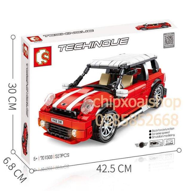 Lego Ghép Hình Siêu Xe Mini Cooper 557 Chi Tiết