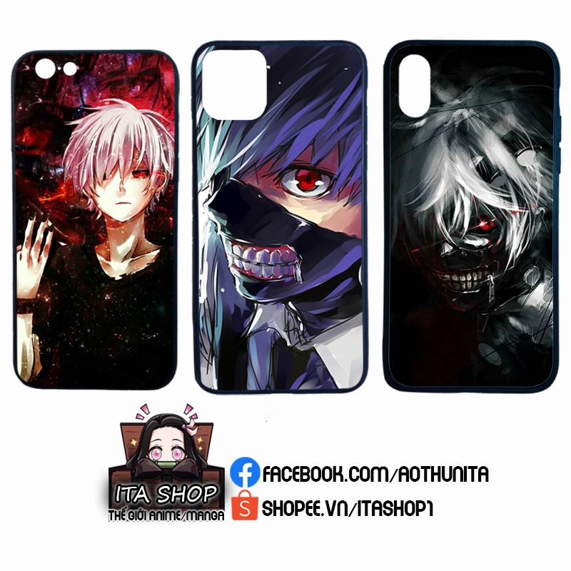 Ốp Lưng Điện Thoại Anime Tokyo Ghoul - Kaneki Ken - Iphone 5/5s 6/6s 6+/6s+ 7/8 7+/8+ X/Xs Xr Xs Max