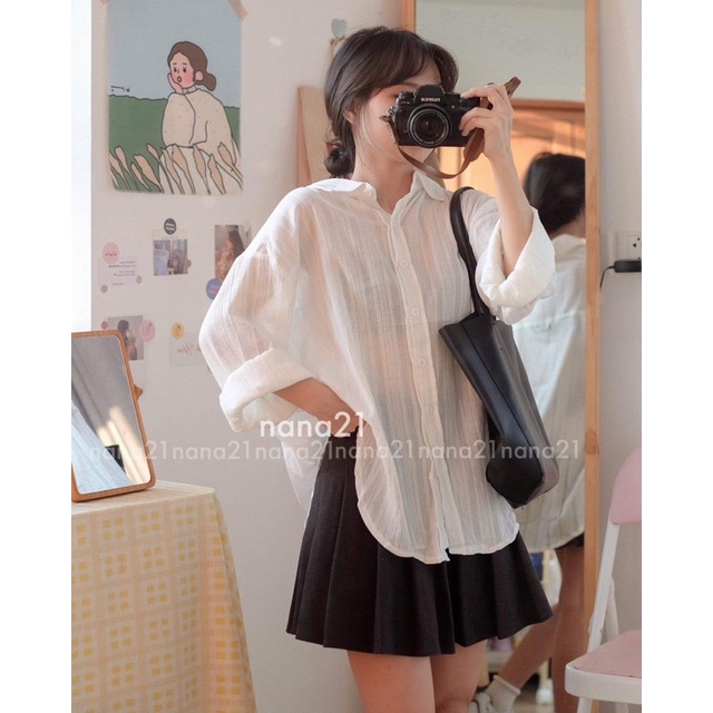 Áo sơ mi trơn A183