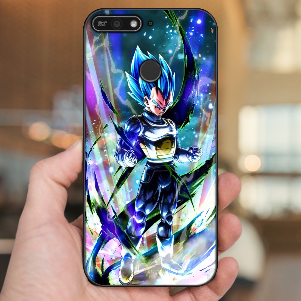 Ốp lưng Huawei Y6 Prime viền đen in hình Vegeta Dragon Ball