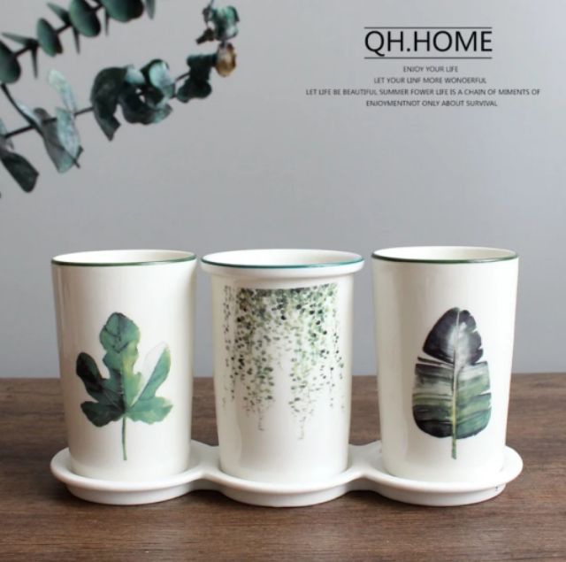 ORDER Set 3 cốc đựng kem đánh răng, bàn chải đánh răng | BigBuy360 - bigbuy360.vn