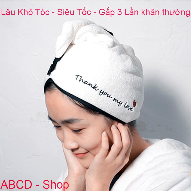 Khăn Lau Tóc Khô Siêu Tốc Chính Hãng Nội Địa