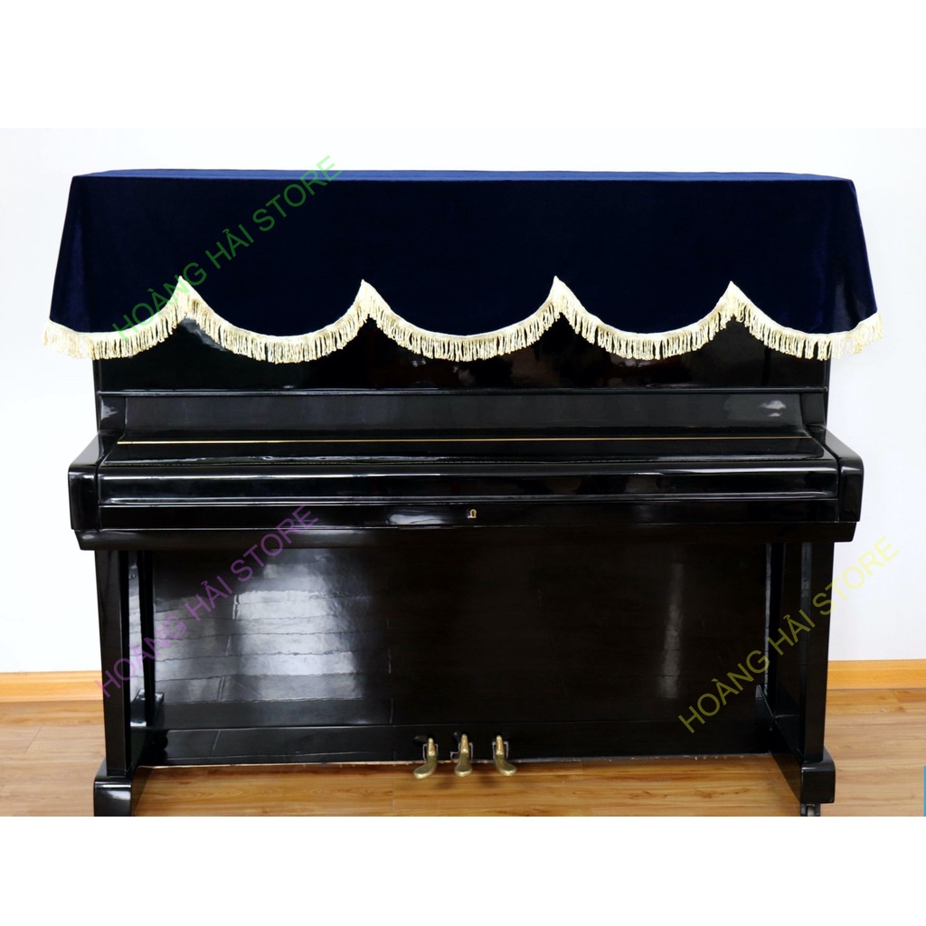 Khăn phủ đàn piano cơ, đàn piano điện tử 88 phím chất nhung mịn chống bụi chống xước đàn