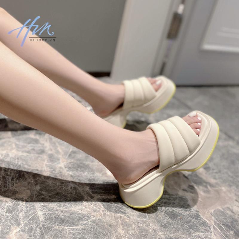 Dép Sandal Đế Xuồng Dày Thời Trang Mùa Hè 2022 Dành Cho Nữ