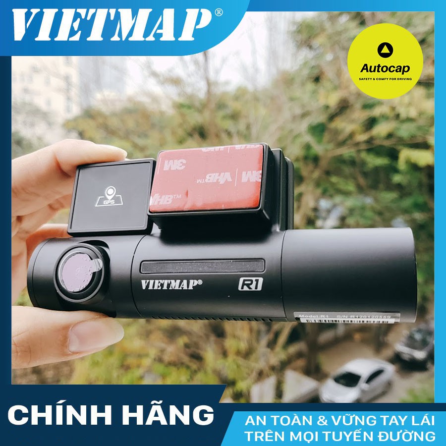 Camera hành trình ô tô VIETMAP R1 ghi hình trước sau, có hồng ngoại, màn cảm ứng Wifi GPS cảnh bảo tốc độ - KM thẻ nhớ | BigBuy360 - bigbuy360.vn
