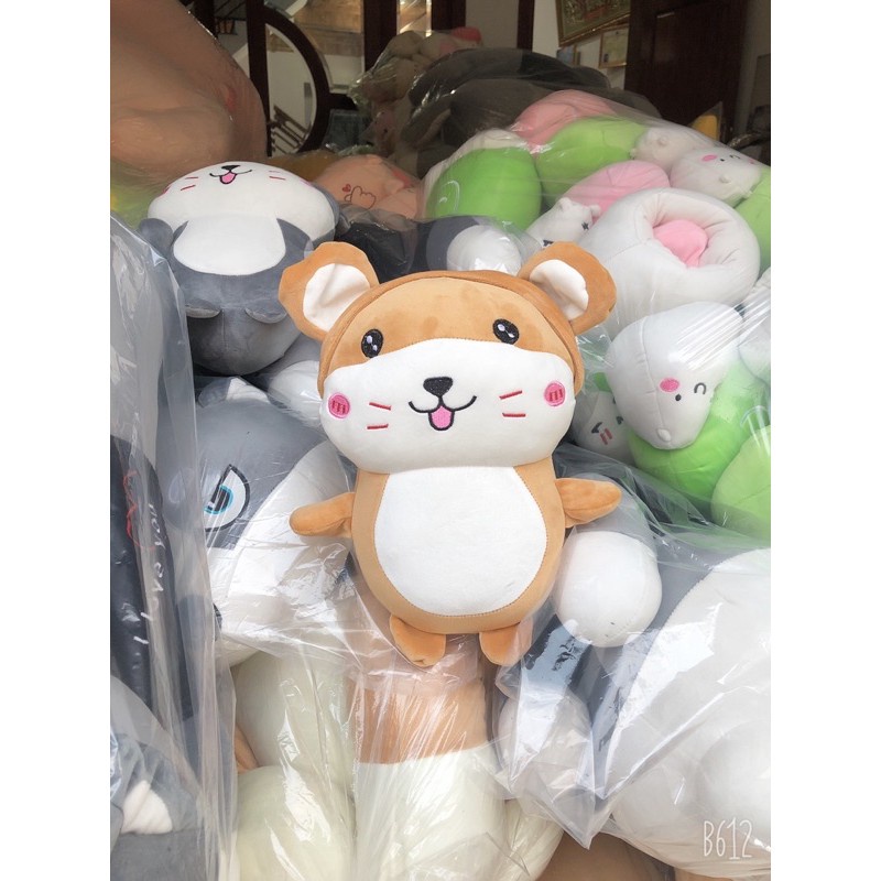 Gấu bông chuột Hater  Cosplay đội mũ đáng yêu chất liệu vài miniso 4 chiều Hàn Quốc, size 35cm Cute shop