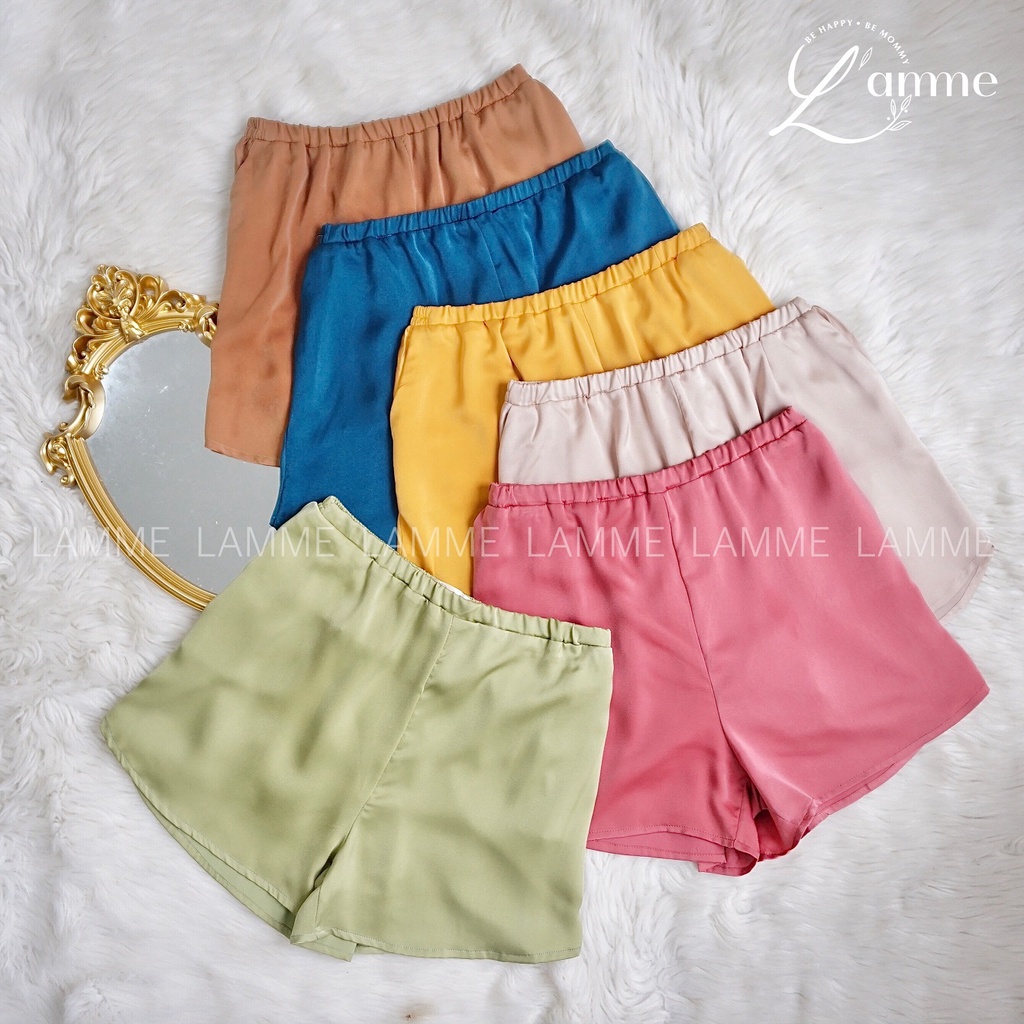 Quần ngủ chất lụa cao cấp, mặc nhà cho mẹ bầu , thiết kế bởi LAMME