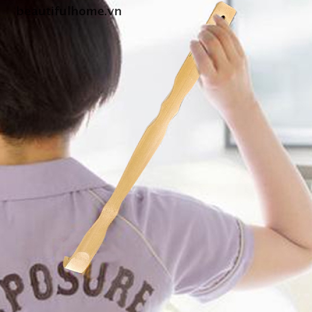 [Hàng mới về] Cây lăn mát xa lưng bằng gỗ tre bền bỉ tiện lợi