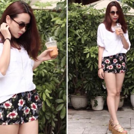 Quần short thun cotton thời trang cho bạn gái 40-75kg