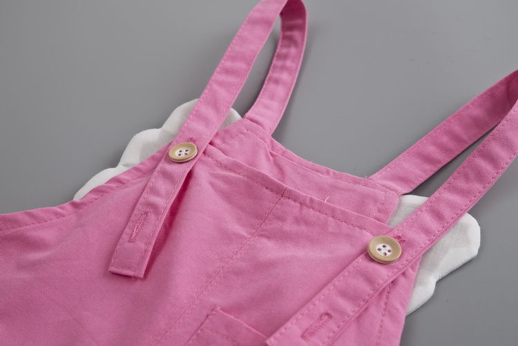 Set đồ 2 món gồm áo thun và quần yếm thời trang mùa hè tùy chọn màu sắc cho bé 1-5 tuổi