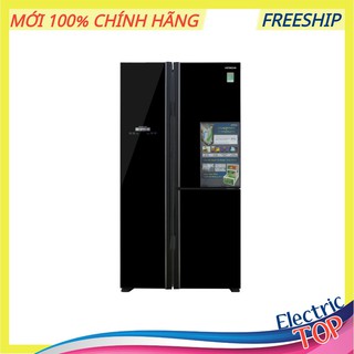 [ VẬN CHUYỂN MIỄN PHÍ KHU VỰC HÀ NỘI ]  Tủ lạnh Hitachi  side by side 3 cửa màu đen R-FM800PGV2(GBK)