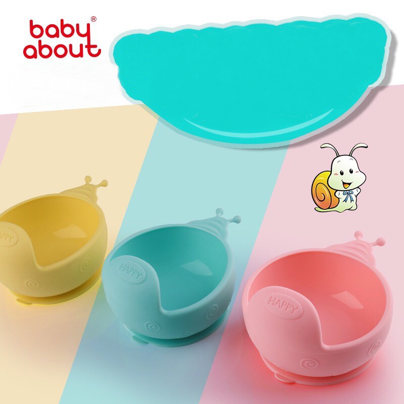 Bát Ăn Dặm Cho Bé Chống Đổ Baby About Silicon DD223