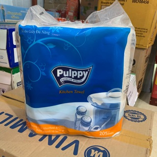 Khăn giấy đa năng Pulppy xanh