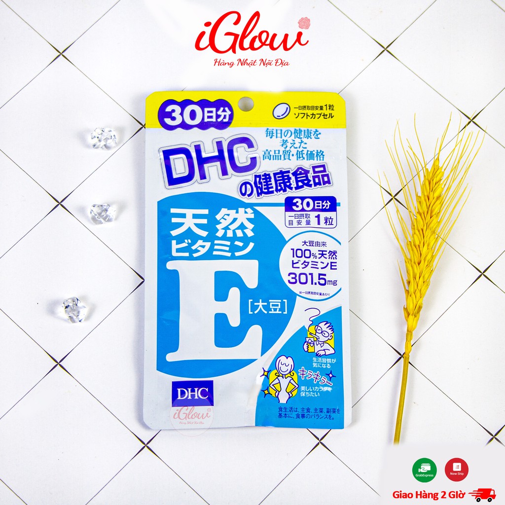 Viên uống bổ sung vitamin E DHC Natural Vitamin E (soybean) Nhật Bản