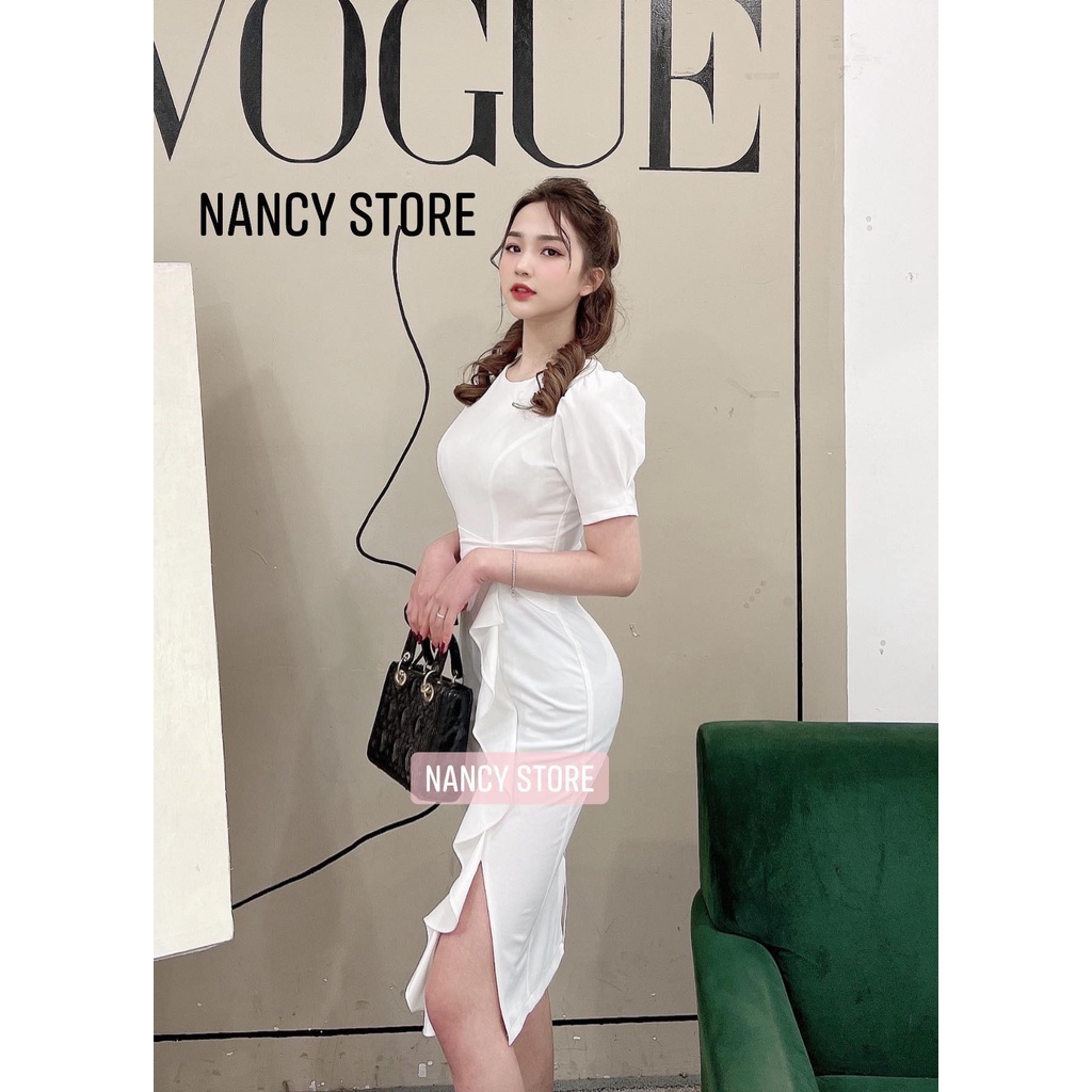 Đầm trắng dự tiệc công sở cao cấp ôm body dáng dài trẻ trung thanh lịch | BigBuy360 - bigbuy360.vn