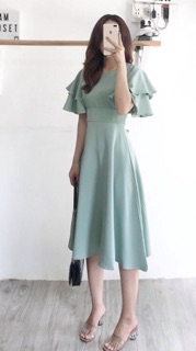 Đầm hoa chất voan
