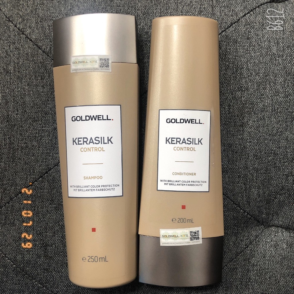 BỘ DẦU GỘI XẢ PHỤC HỒI SIÊU MỀM MƯỢT GOLDWELL KERASILK CONTROL 250ML VÀ 200ML