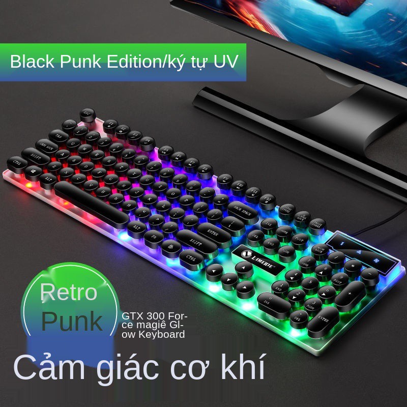 Limei Bộ bàn phím và chuột dạ quang thao tác Cảm nhận văn phòng Ăn gà trò chơi máy tính xách tay | BigBuy360 - bigbuy360.vn