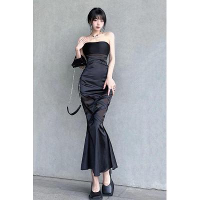 Niche Yilian Bộ Áo Đuôi Cá Tay Dài Phối Chân Váy Dài Spicy Thiết Kế Quyến Rũ Ngọt Ngào Thời Trang Mùa Hè Cho Nữ