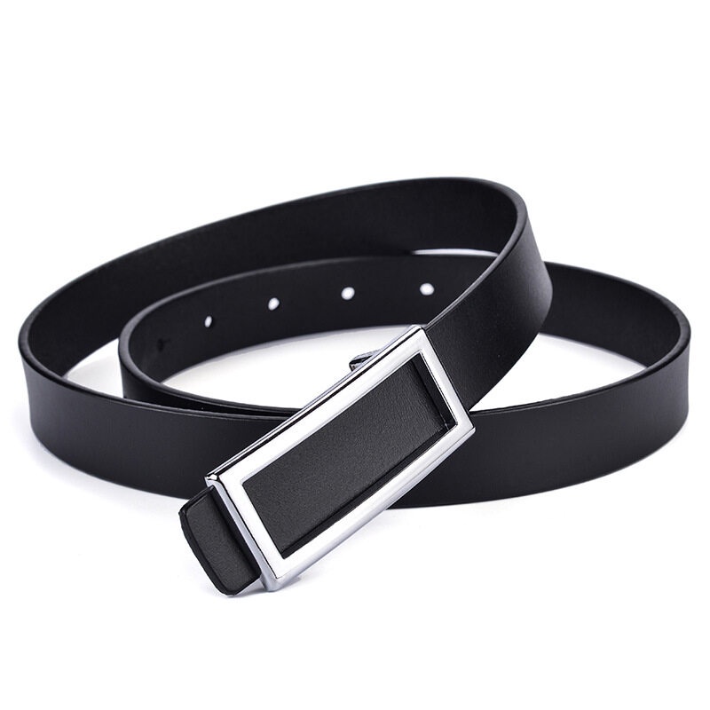 Thắt Lưng Da Bò Thật 2.3cm Phối Khóa Thời Trang Cho Nữ