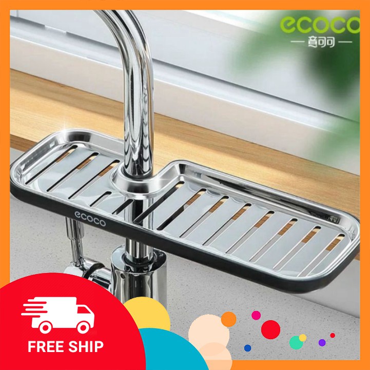 Khay để xà phòng, mớ rửa bát inox ECOCO cao cấp không hoen gỉ  GDTA