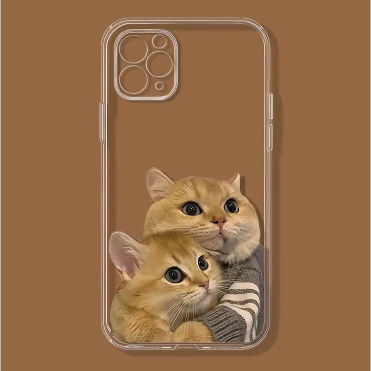 Ốp Điện Thoại Mềm In Hình Mèo Dễ Thương Cho Iphone 6S / 8 / 7Plus X / Xr / 11Pro 12 / 13Mini / 14Promax