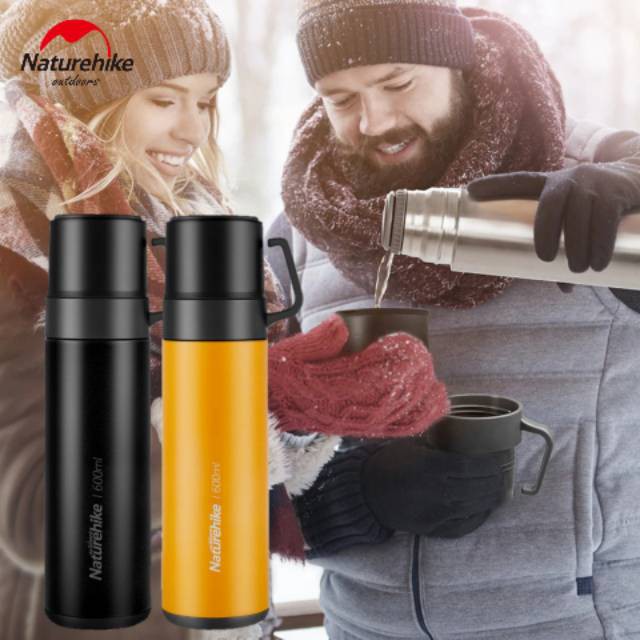 Bình Giữ Nhiệt Inox 3 Trong 1 Naturehike Nh17S020-B 600ml Thermos