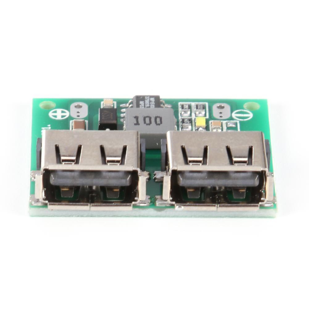 Mô-đun nguồn sạc đầu ra USB kép từ 9V 12V 24V đến 5V 3A DC-DC