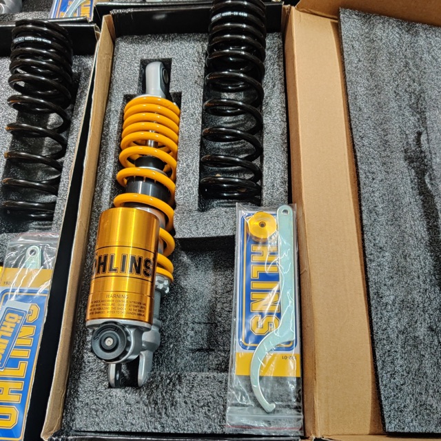 Phuộc nhún sau Ohlins bình dầu cho các xe tay ga 1 phuộc như Vario Sh mode Noza Click Luvias Ultimo