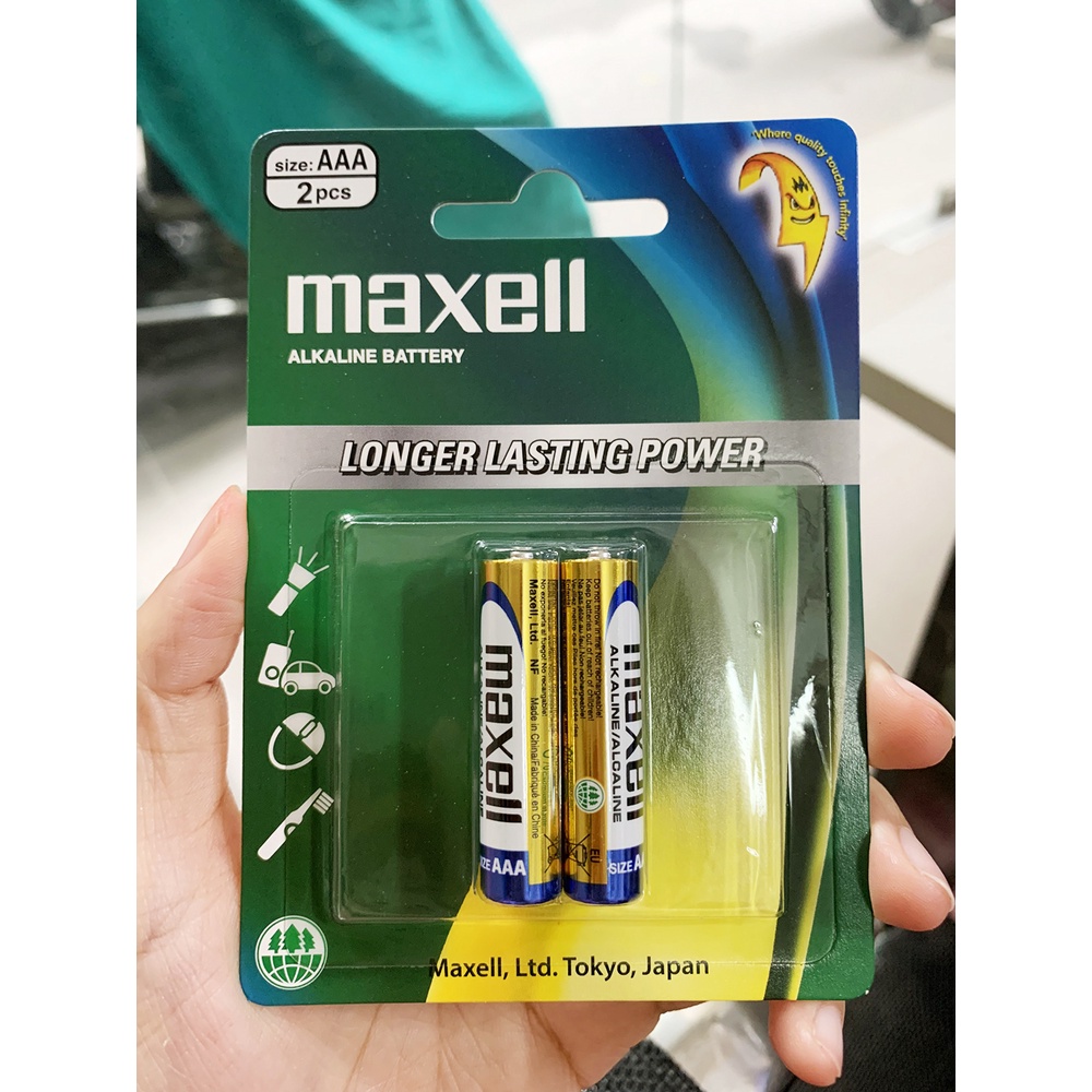 Pin AA / AAA Maxell alkaline vỉ 2 viên chính hãng - Pin chính hãng giá tốt