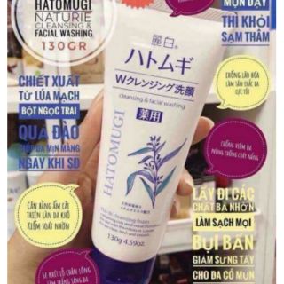 Sữa rửa mặt Hatomugi Naturie hạt ý dĩ 130g Nhật Bản