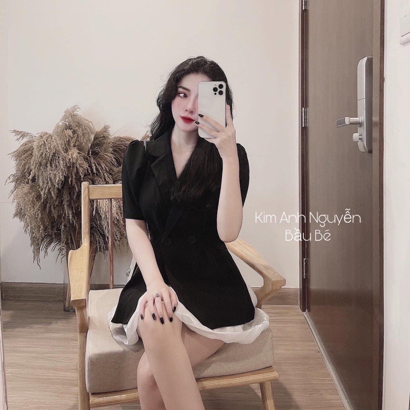 Set áo vest cộc chân váy tơ | BigBuy360 - bigbuy360.vn