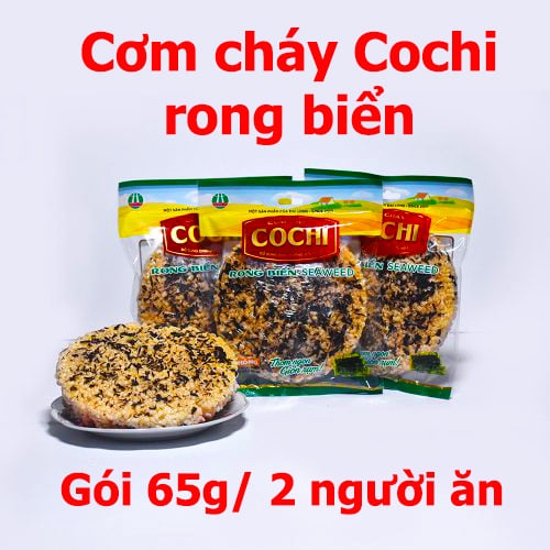 Cơm cháy Ninh Bình Vàng ruốc (vị cay), Mè đen, Rong Biển