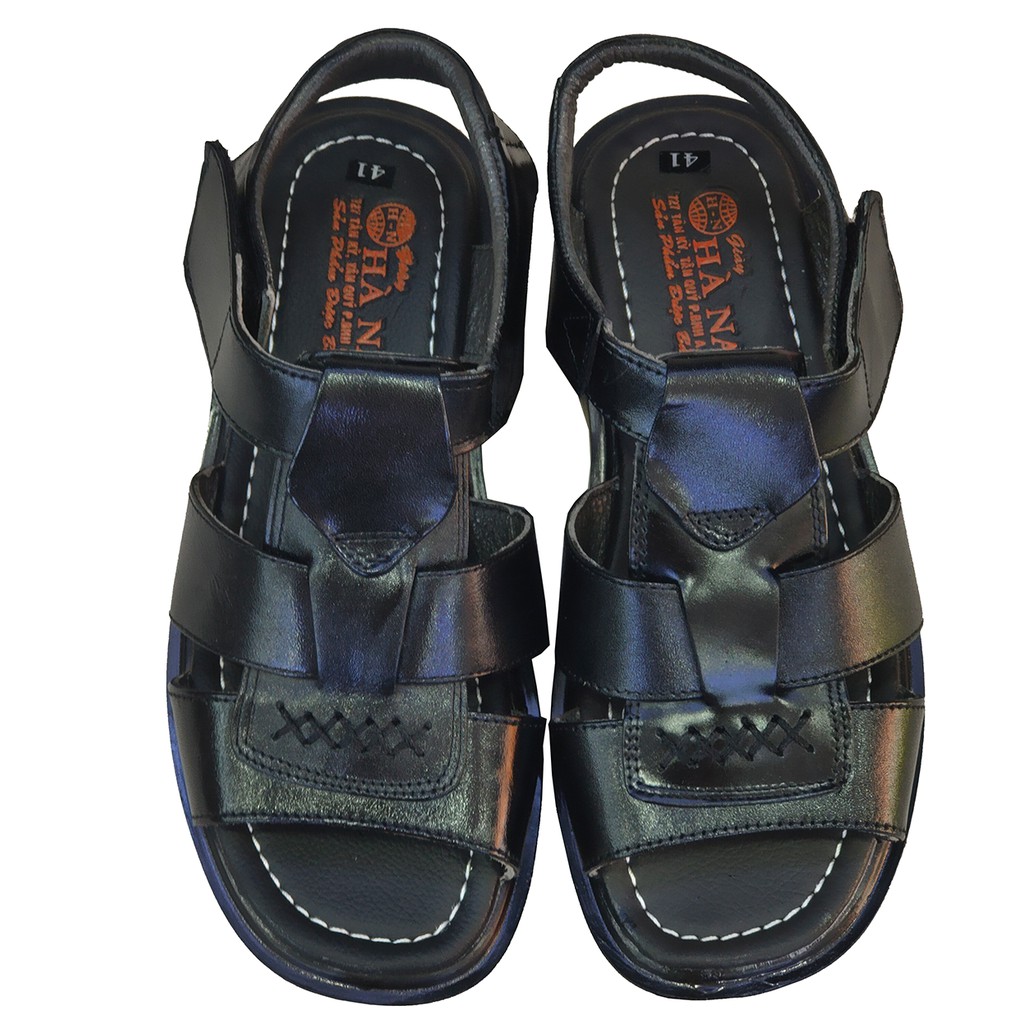 Giày Sandal nam TiTi ĐÔ da bò thật cao cấp DNA2137a