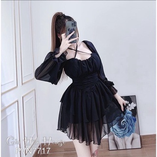 BIGSIZE ĐẦM VOAN PHỐI YẾM