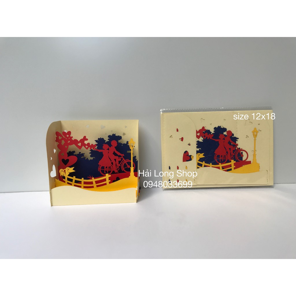 Hộp Tình Yêu 2 ( đạp xe ) - Love - Thiệp 3D | BigBuy360 - bigbuy360.vn
