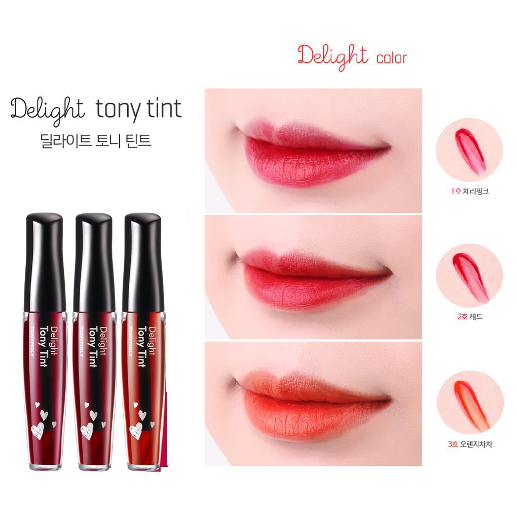 (hàng Mới Về) Son Tint Tonymoly Delight Màu Sắc Thời Trang Hàn Quốc | BigBuy360 - bigbuy360.vn