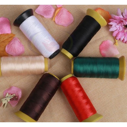 chỉ nylon 210D đủ size, nhiều màu làm tua rua, mày dầy dép, túi sách