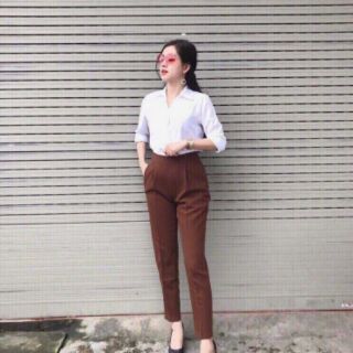 Quần baggy công sở