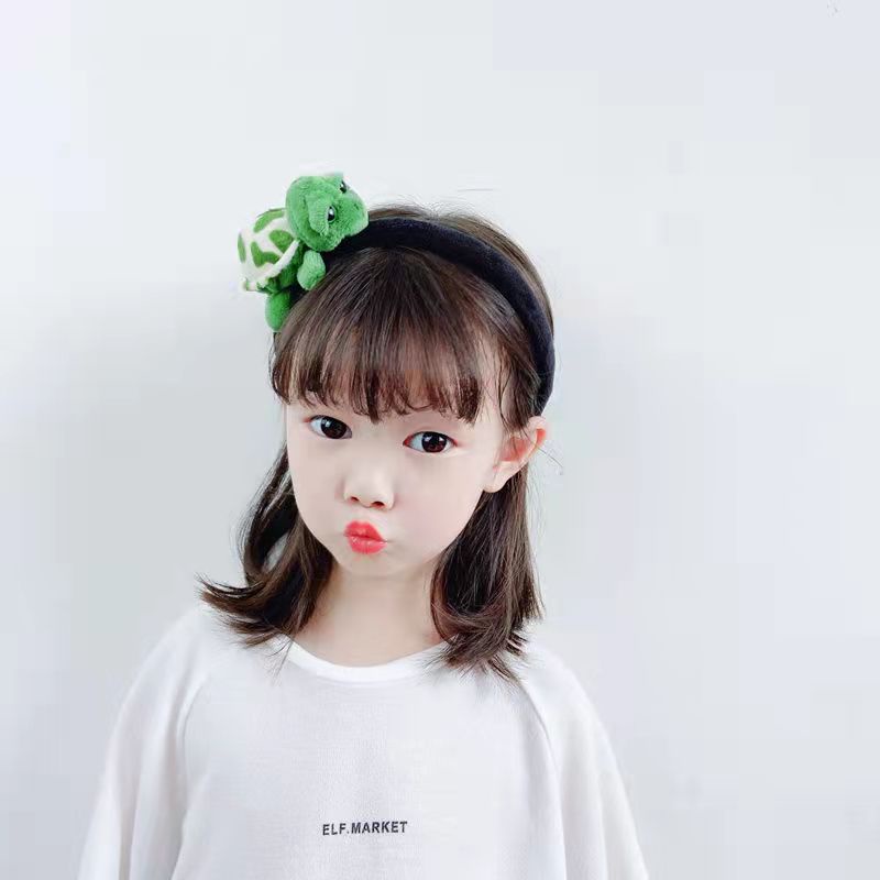 Băng đô trẻ em băng đô hoạt hình con rùa nhỏ sang trọng Rùa tóc vòng rùa trâm lưới màu đỏ sống ảnh vòng Biểu diễn băng đô dễ thương băng đô cosplay phụ kiện tóctóc