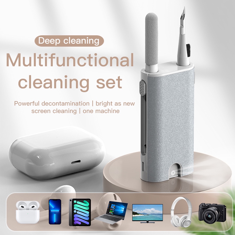 Set dụng cụ làm sạch tai nghe bluetooth VIRWIR tiện lợi thích hợp cho Airpods Pro 1 2 3 Xiaomi Huawei Samsung