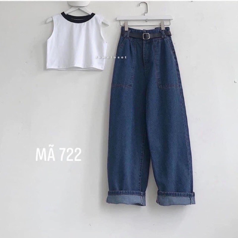 Quần jeans giãn suông túi vuông mẫu mới siêu hot | BigBuy360 - bigbuy360.vn