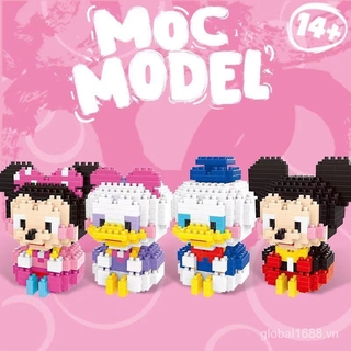 Set đồ chơi lắp ráp mô hình chuột Mickey & Minnie cho bé