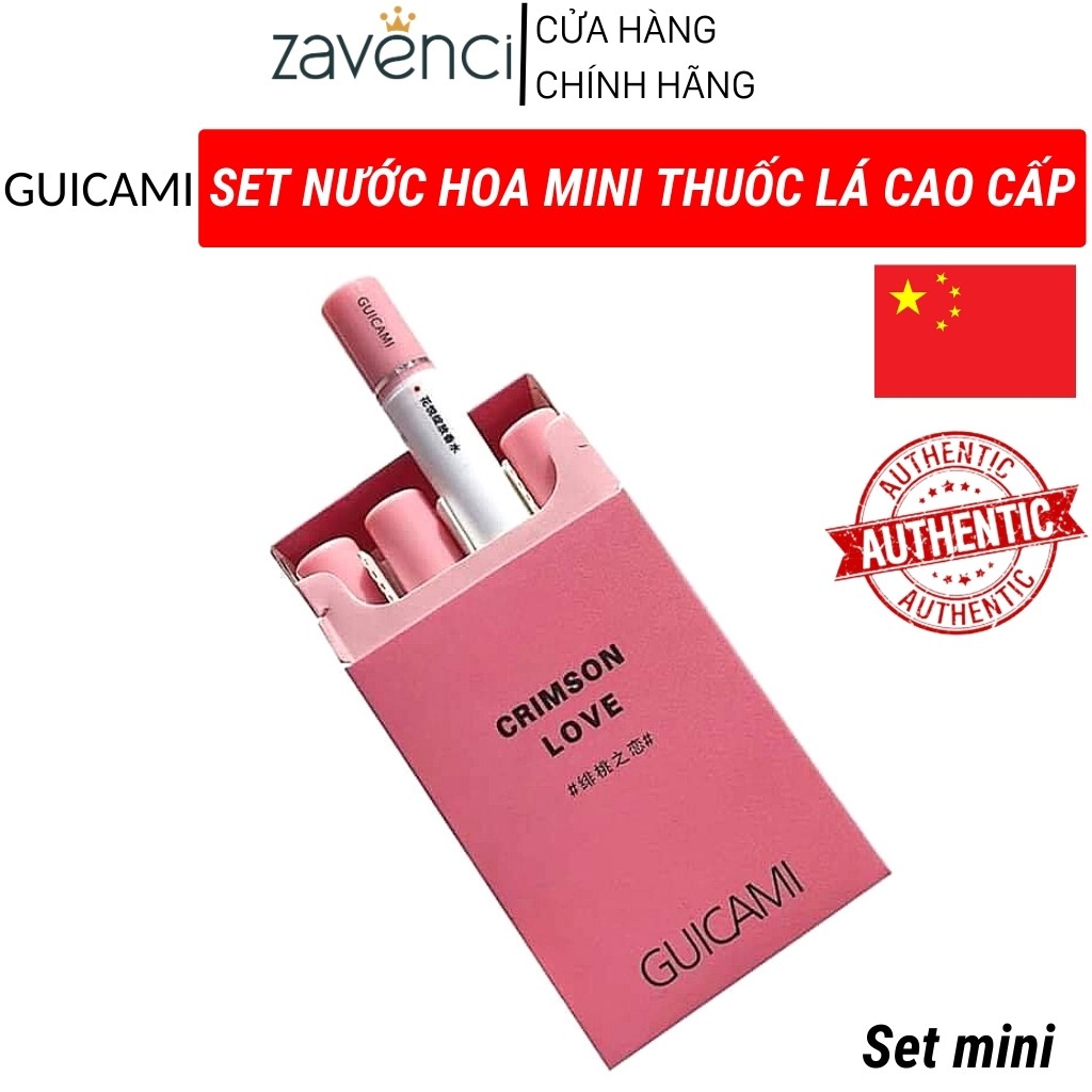 Nước Hoa Guicami Mini Thuốc Lá Cao Cấp ( Set 4 Chai )