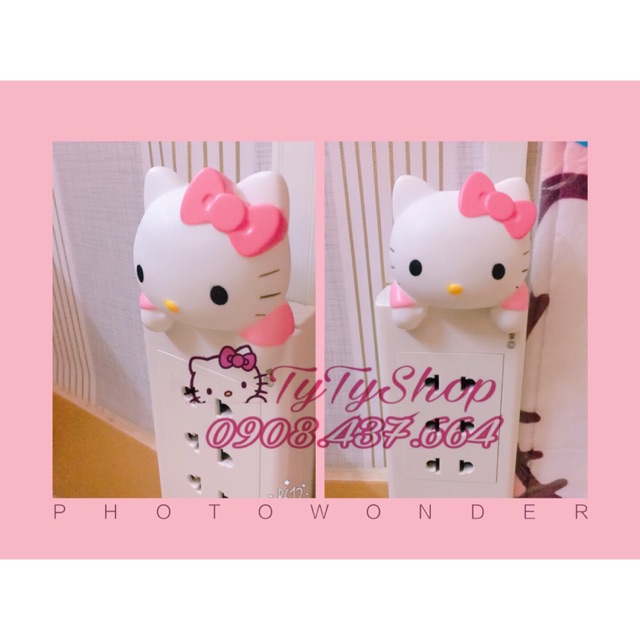 Trang trí ổ điện Hello Kitty