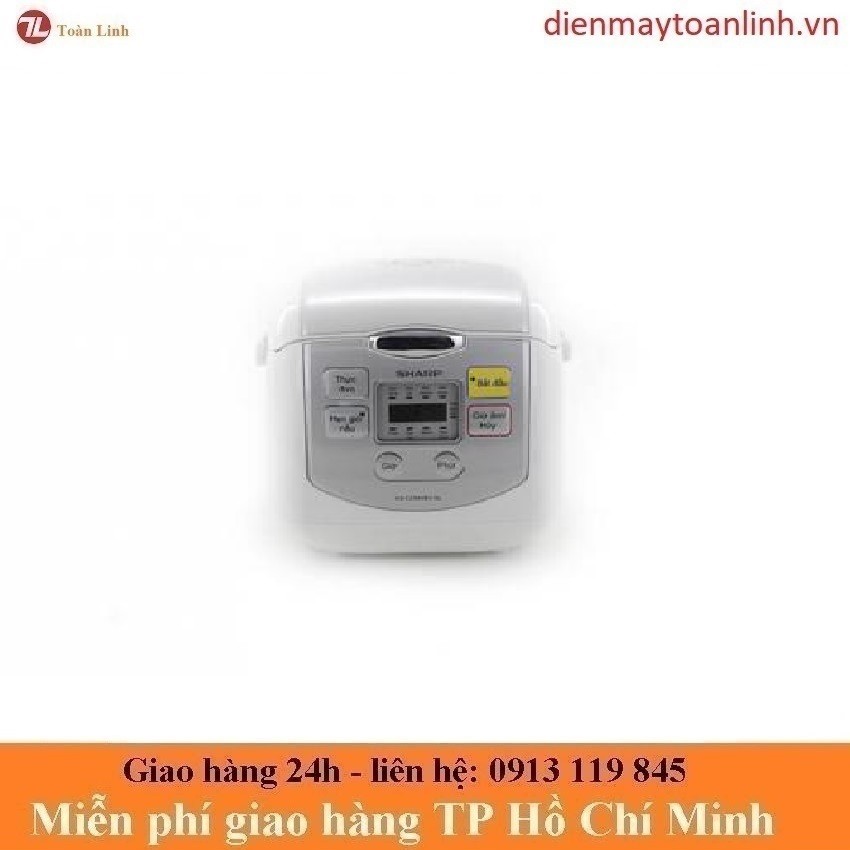 Nồi cơm Sharp KS-COM08V-SL điện tử 0.8 lít - Chính hãng